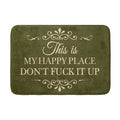 š„Funny āThis Is My Happy Place Donāt F*ck It Upā Flannel Doormat𤣠(Premium Quality)