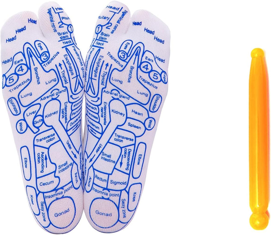 Reflexology Socks With Trigger Point Massage Tool