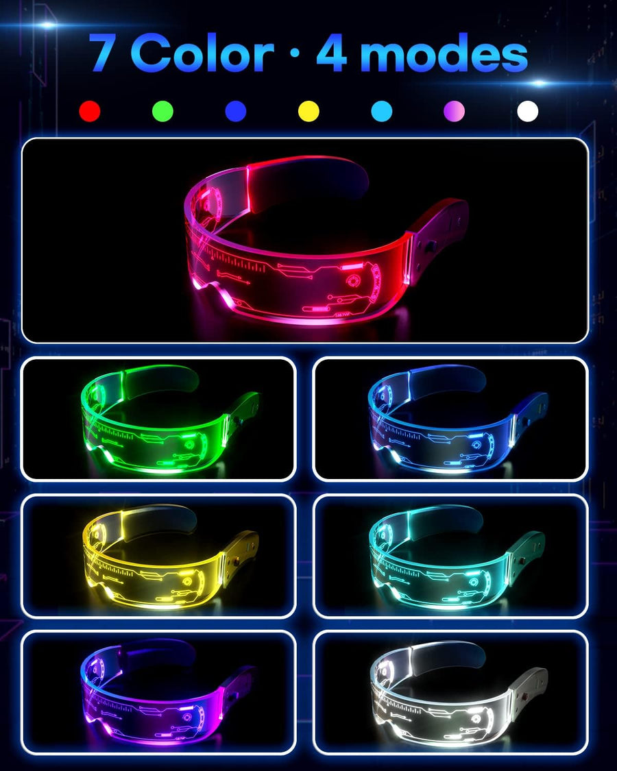 Cyberpunk Luminous LED Glow Glasses