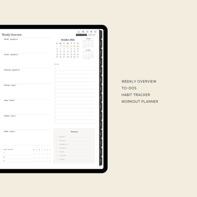 2026-2027 Digital Weekly Planner for Moms