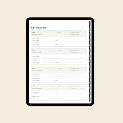 2026-2027 Digital Weekly Planner for Moms