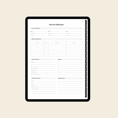 2026-2027 Digital Weekly Planner for Moms