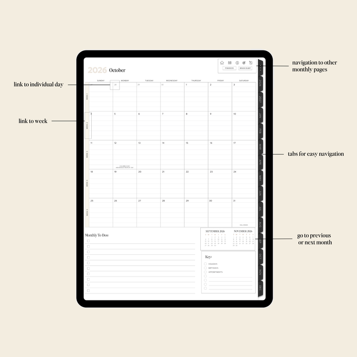 2026-2027 Digital Weekly Planner for Moms
