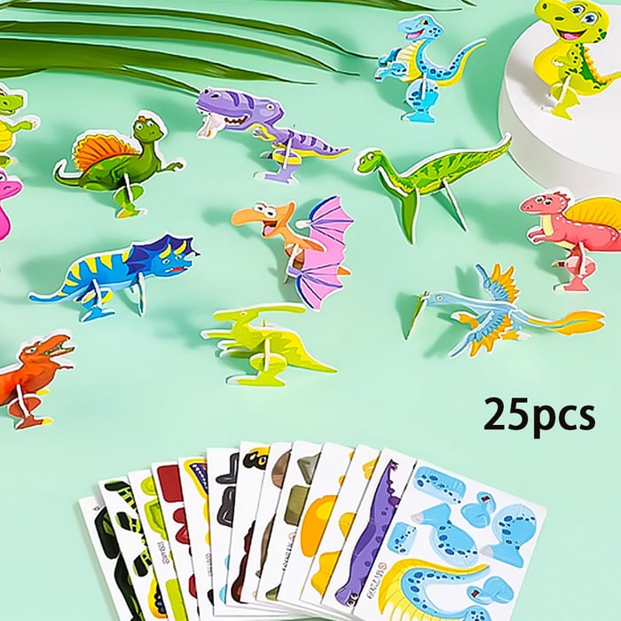 Educational 3D Cartoon Puzzle (Premium Quality)