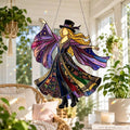 💥💃 Stevie Nicks 🤘 Handmade Stained Glass Spinning Suncatcher (Premium Quality)