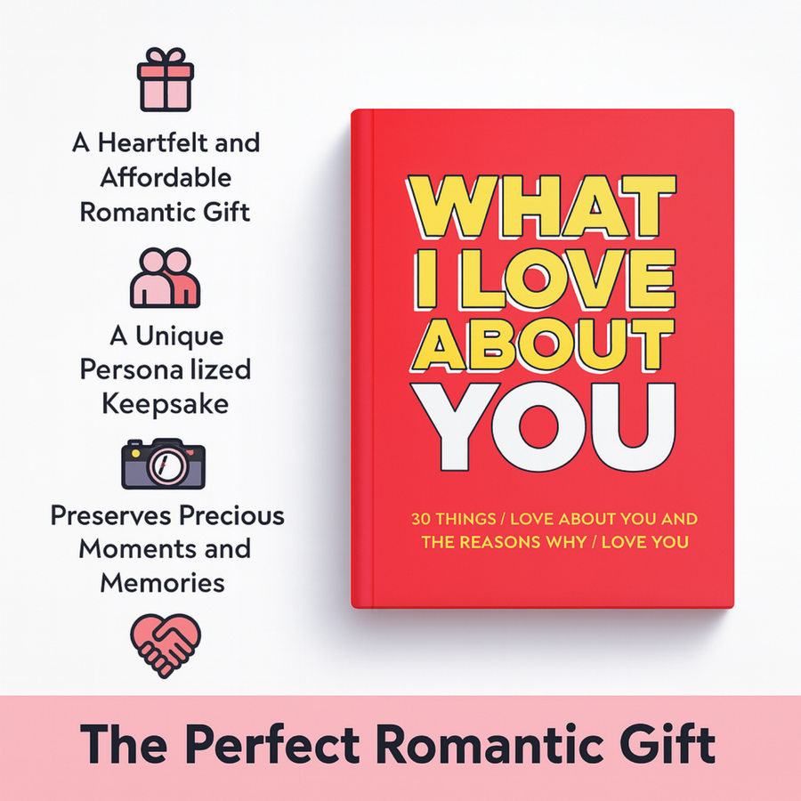 WHAT I LOVE ABOUT YOU - FILL-IN JOURNAL (Premium Quality)