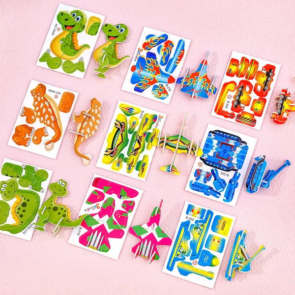 Educational 3D Cartoon Puzzle (Premium Quality)