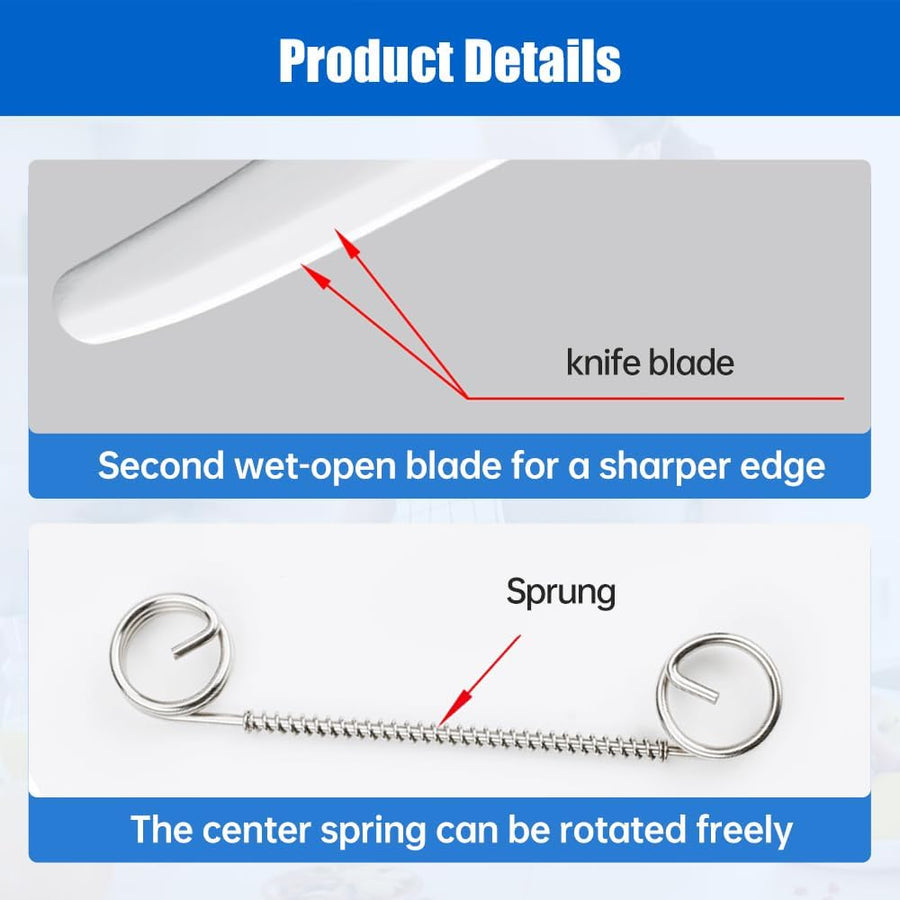 Adjustable Spring-loaded 3-in-1 Paring Knife