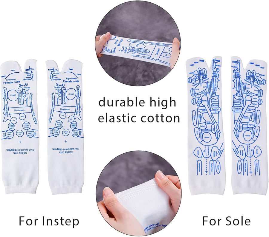 Reflexology Socks With Trigger Point Massage Tool