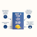 Just A Few Things I Love About You Dad Personalized Gift for Dad Father's Day Gift Fill In The Blank Memory Book Gift Idea For Dad (Premium Quality)