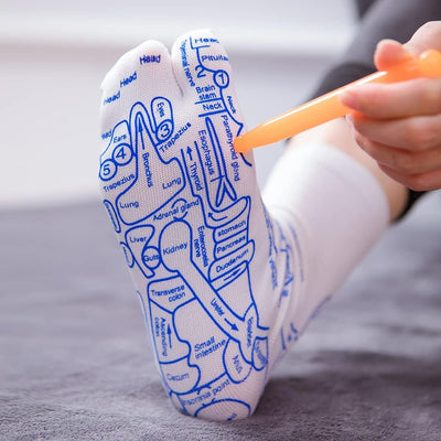 Reflexology Socks With Trigger Point Massage Tool