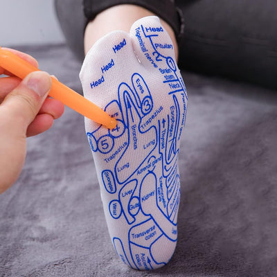 Reflexology Socks With Trigger Point Massage Tool
