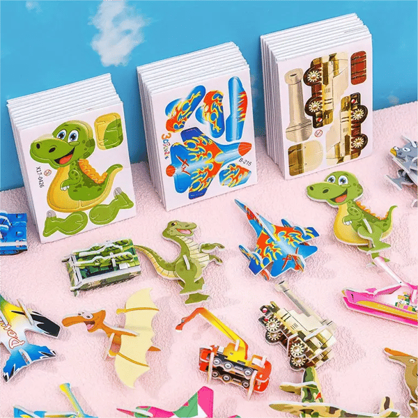 Educational 3D Cartoon Puzzle (Premium Quality)