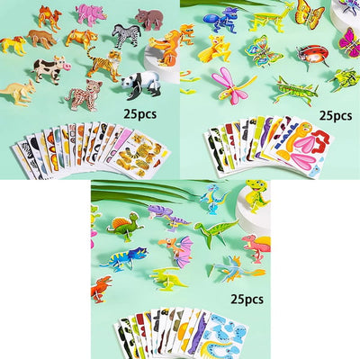 Educational 3D Cartoon Puzzle (Premium Quality)