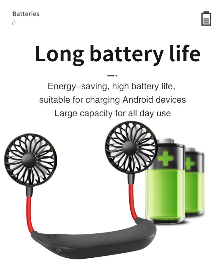 Portable Hanging Neck Sports Fan - buyooze