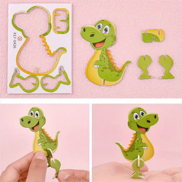 Educational 3D Cartoon Puzzle (Premium Quality)