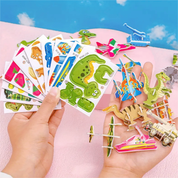 Educational 3D Cartoon Puzzle (Premium Quality)