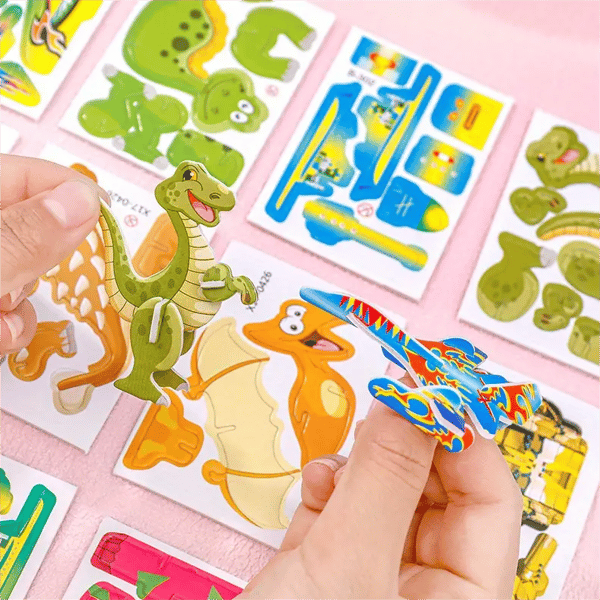 Educational 3D Cartoon Puzzle (Premium Quality)