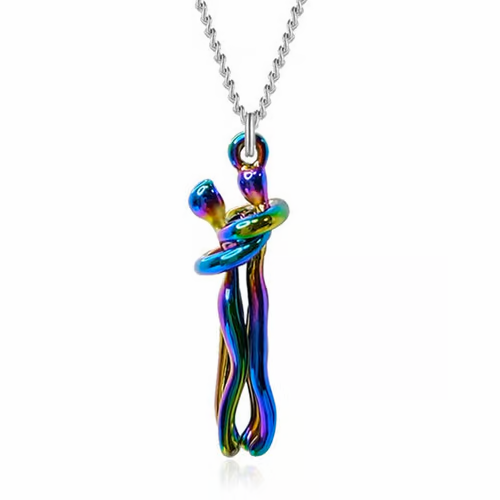 Couple Hug Necklace