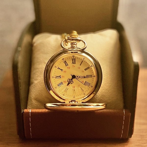 TO MY SON/ DAUGHTER/ DAD" Quartz Pocket Chain Watch (Premium Quality)