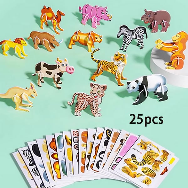Educational 3D Cartoon Puzzle (Premium Quality)