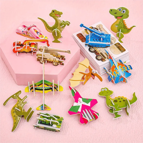 Educational 3D Cartoon Puzzle (Premium Quality)