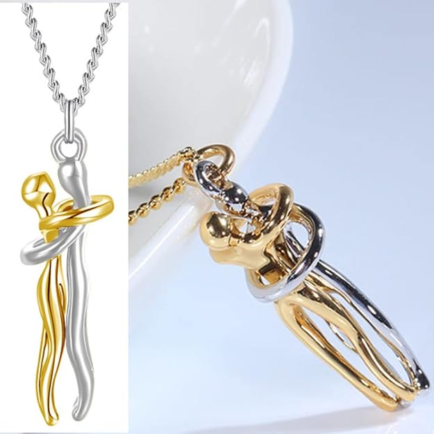 Couple Hug Necklace