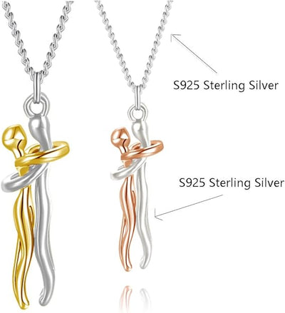 Couple Hug Necklace