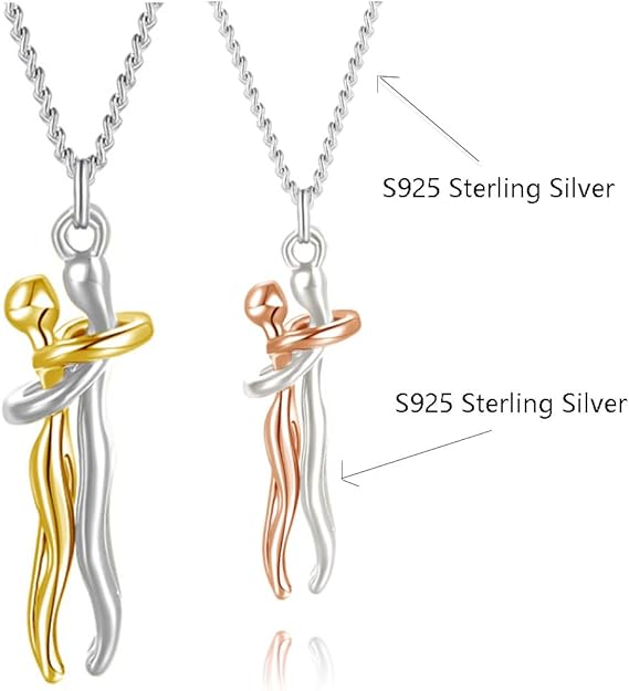 Couple Hug Necklace